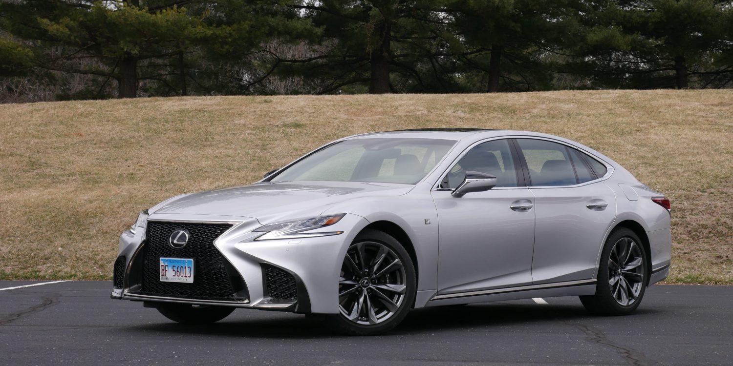 2019 Lexus LS 500 F Sport front three-quarter view