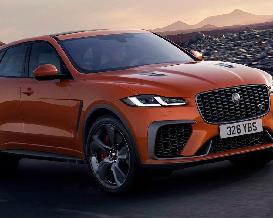 2021 Orange Jaguar F-Pace SUV