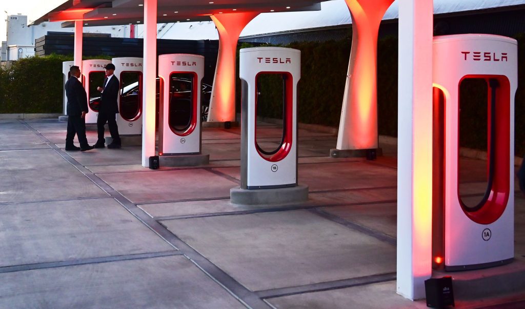 Tesla Supercharging station