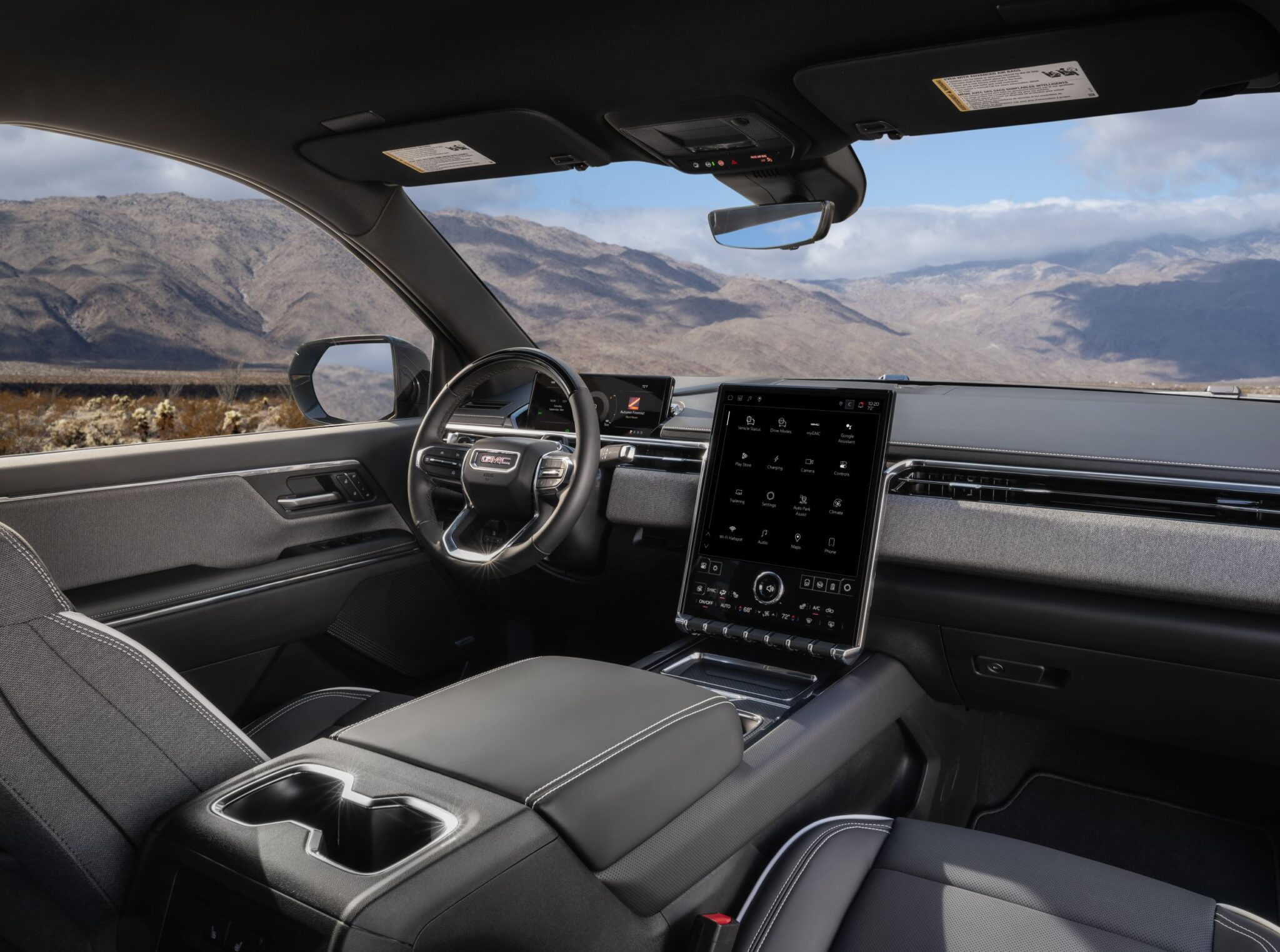 2026 GMC Sierra EV Elevation interior layout.